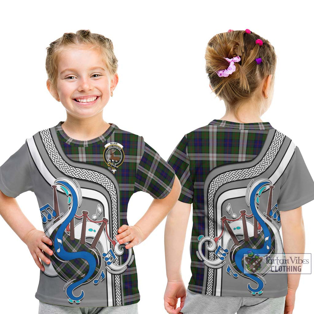 Tartan Vibes Clothing Blair Dress Tartan Kid T-Shirt with Epic Bagpipe Style