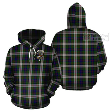 Blair Dress Tartan Cotton Hoodie with Family Crest