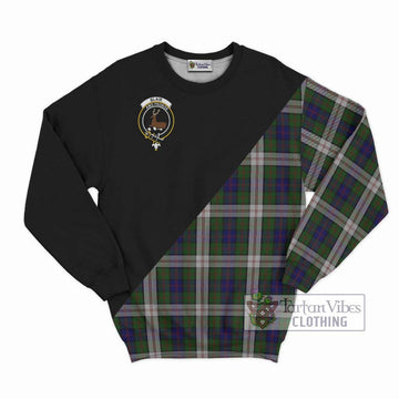 Blair Dress Tartan Sweatshirt with Family Crest and Military Logo Style