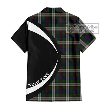 Blair Dress Tartan Short Sleeve Button Up with Family Crest Circle Style