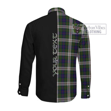 Blair Dress Tartan Long Sleeve Button Shirt with Family Crest and Half Of Me Style