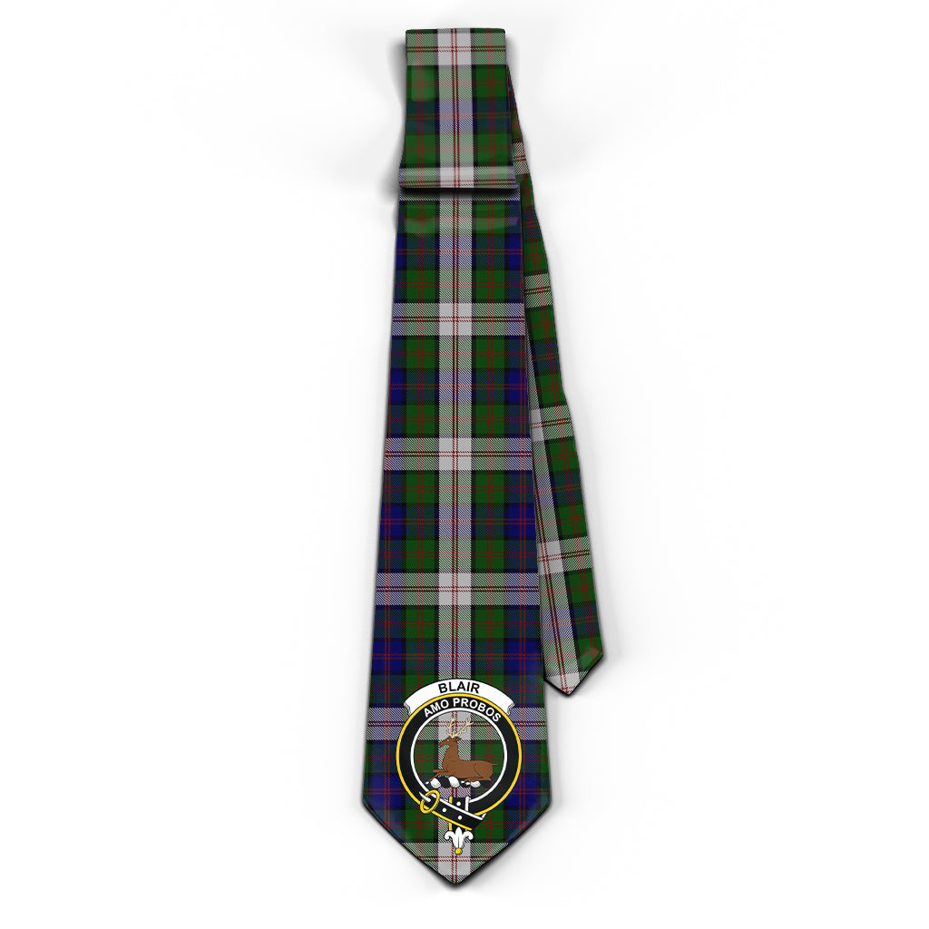 Blair Dress Tartan Classic Necktie with Family Crest - Tartan Vibes Clothing