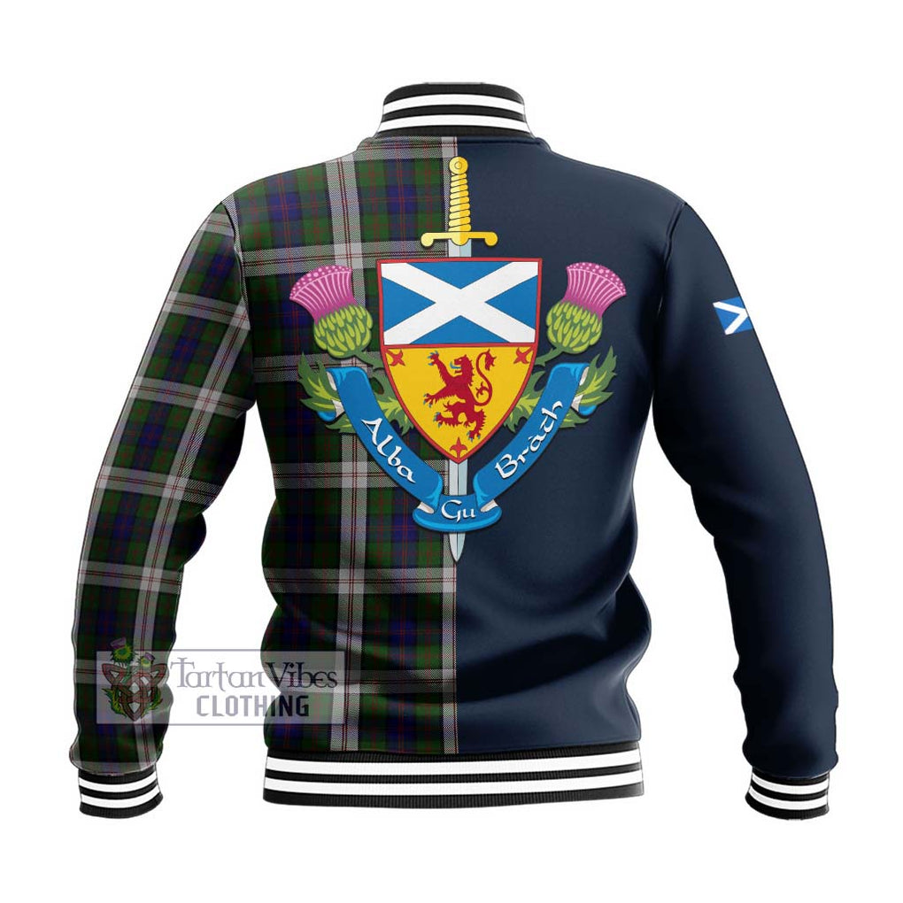 Tartan Vibes Clothing Blair Dress Tartan Baseball Jacket with Scottish Lion Royal Arm Half Style