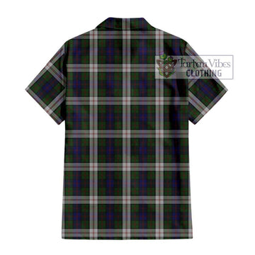 Blair Dress Tartan Short Sleeve Button Shirt with Family Crest DNA In Me Style