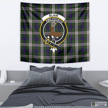 Blair Dress Tartan Tapestry Wall Hanging and Home Decor for Room with Family Crest