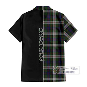 Blair Dress Tartan Short Sleeve Button Shirt with Family Crest and Half Of Me Style