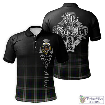 Blair Dress Tartan Polo Shirt Featuring Alba Gu Brath Family Crest Celtic Inspired