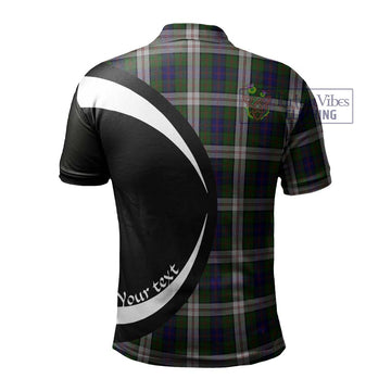 Blair Dress Tartan Men's Polo Shirt with Family Crest Circle Style