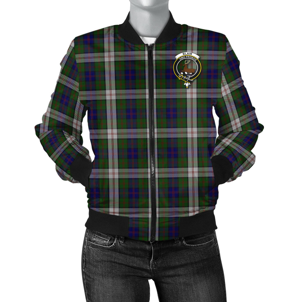 Blair Dress Tartan Bomber Jacket with Family Crest - Tartanvibesclothing