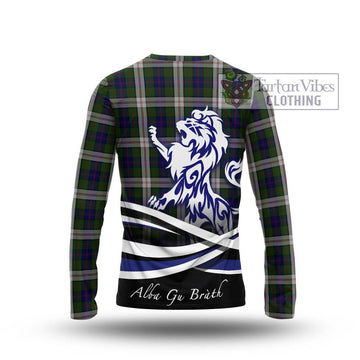 Blair Dress Tartan Long Sleeve T-Shirt with Alba Gu Brath Regal Lion Emblem