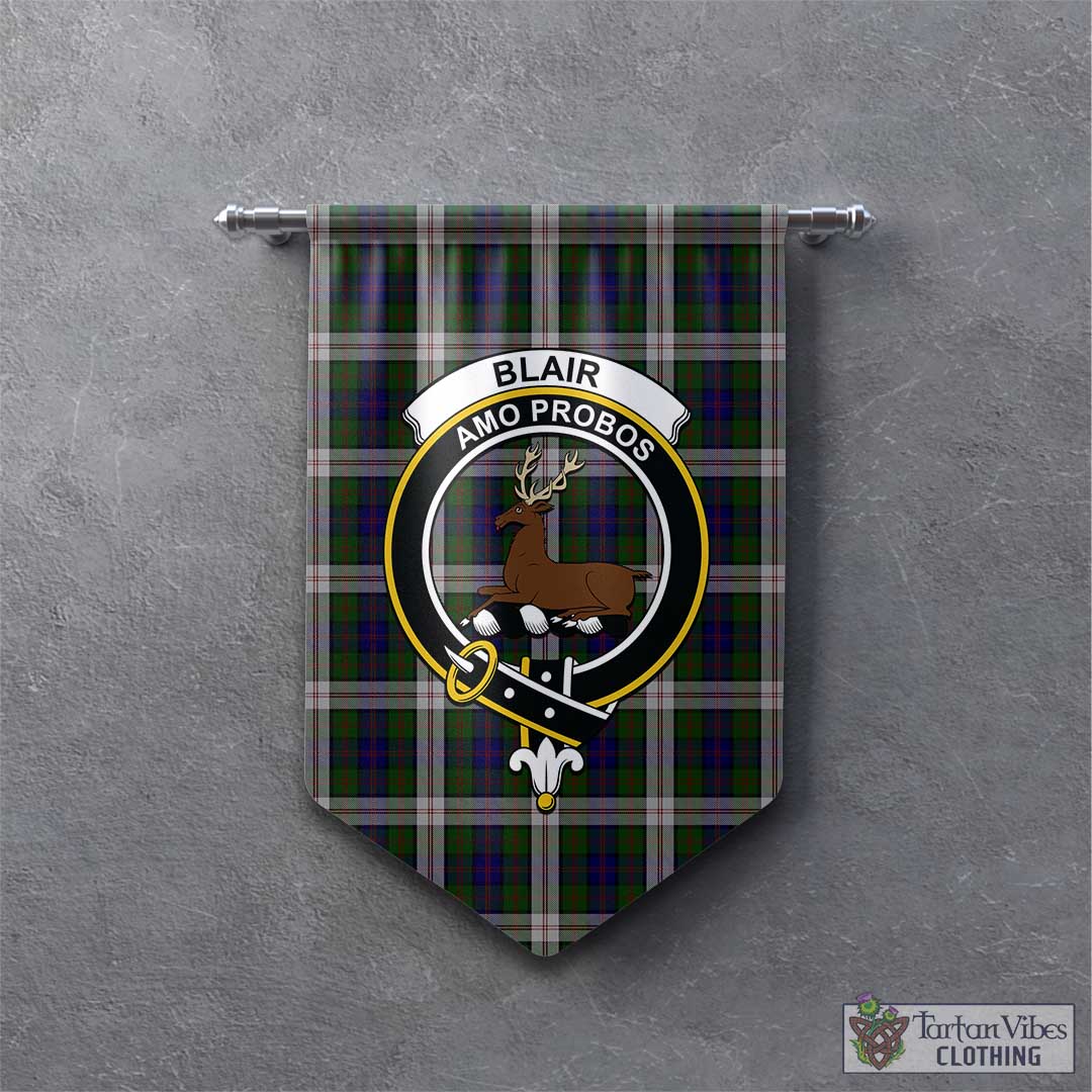 Tartan Vibes Clothing Blair Dress Tartan Gonfalon, Tartan Banner with Family Crest