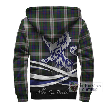 Blair Dress Tartan Sherpa Hoodie with Alba Gu Brath Regal Lion Emblem