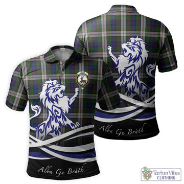 Blair Dress Tartan Polo Shirt with Alba Gu Brath Regal Lion Emblem