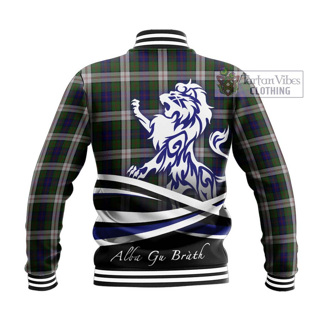 Blair Dress Tartan Baseball Jacket with Alba Gu Brath Regal Lion Emblem - Tartanvibesclothing Shop