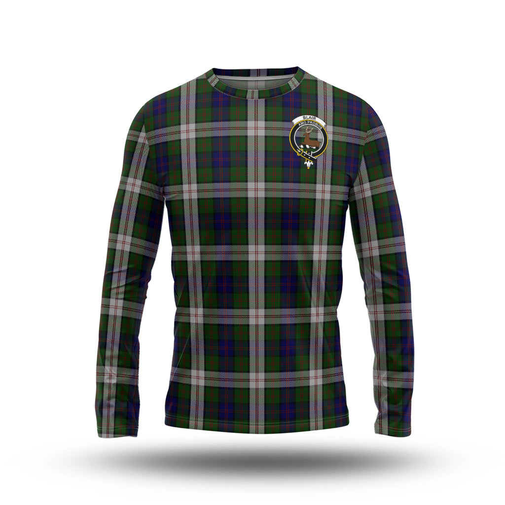 Blair Dress Tartan Long Sleeve T-Shirt with Family Crest - Tartanvibesclothing