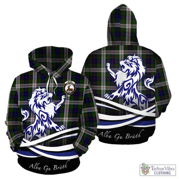 Blair Dress Tartan Hoodie with Alba Gu Brath Regal Lion Emblem