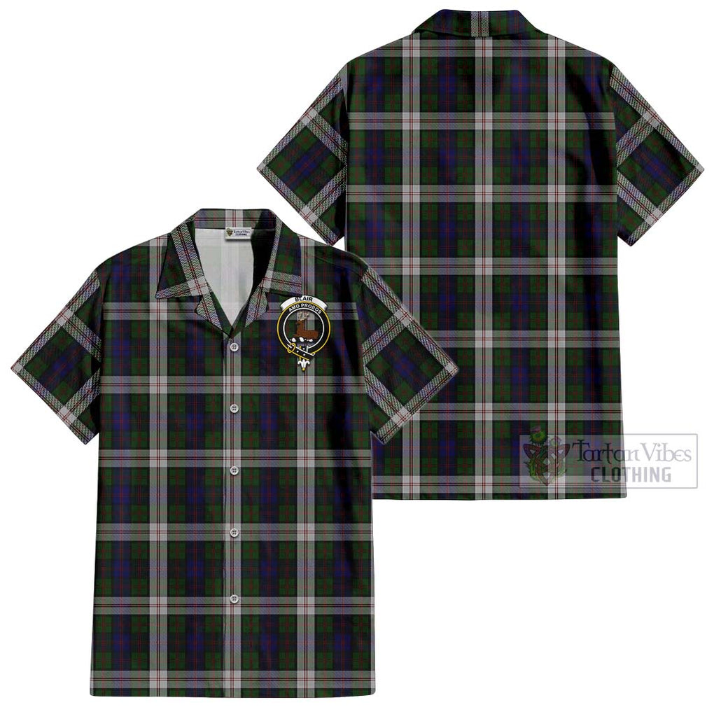 Blair Dress Tartan Cotton Hawaiian Shirt with Family Crest Kid - Tartan Vibes Clothing