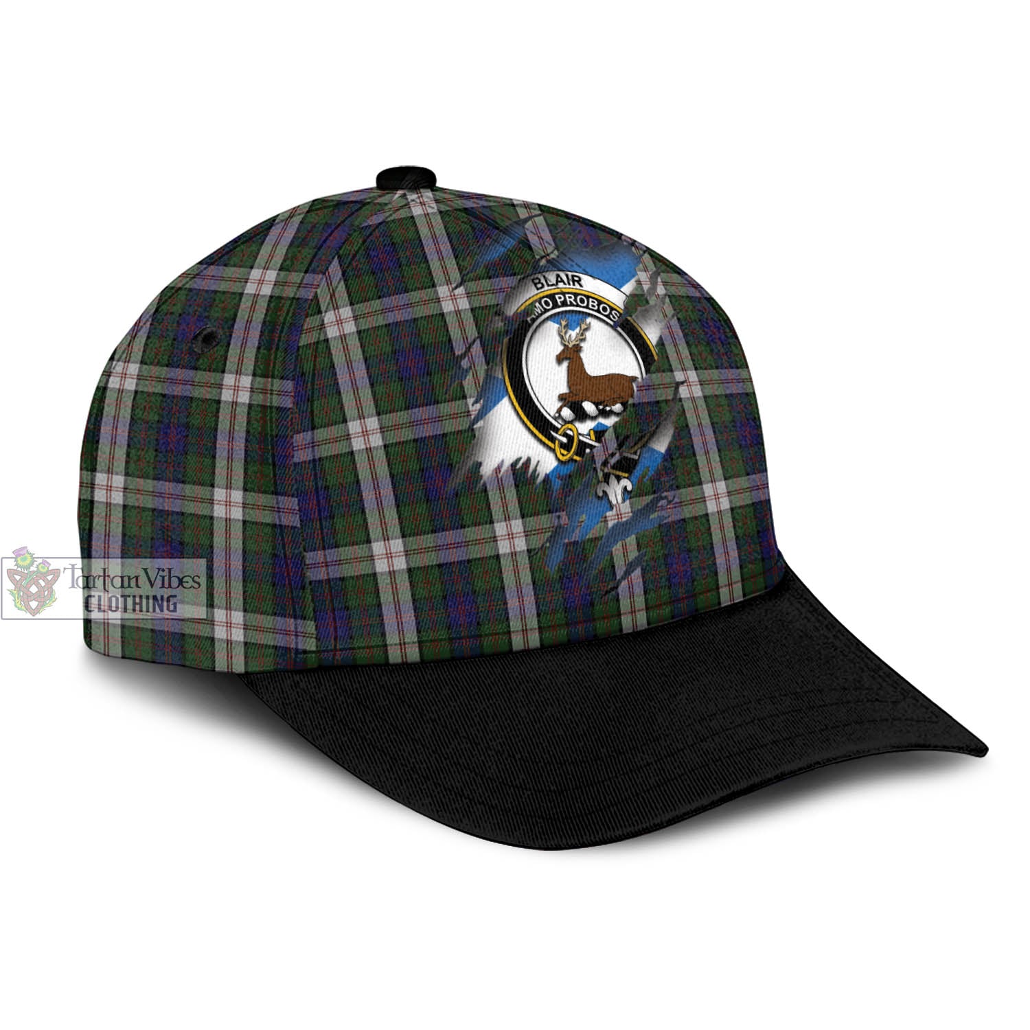 Tartan Vibes Clothing Blair Dress Tartan Classic Cap with Family Crest In Me Style