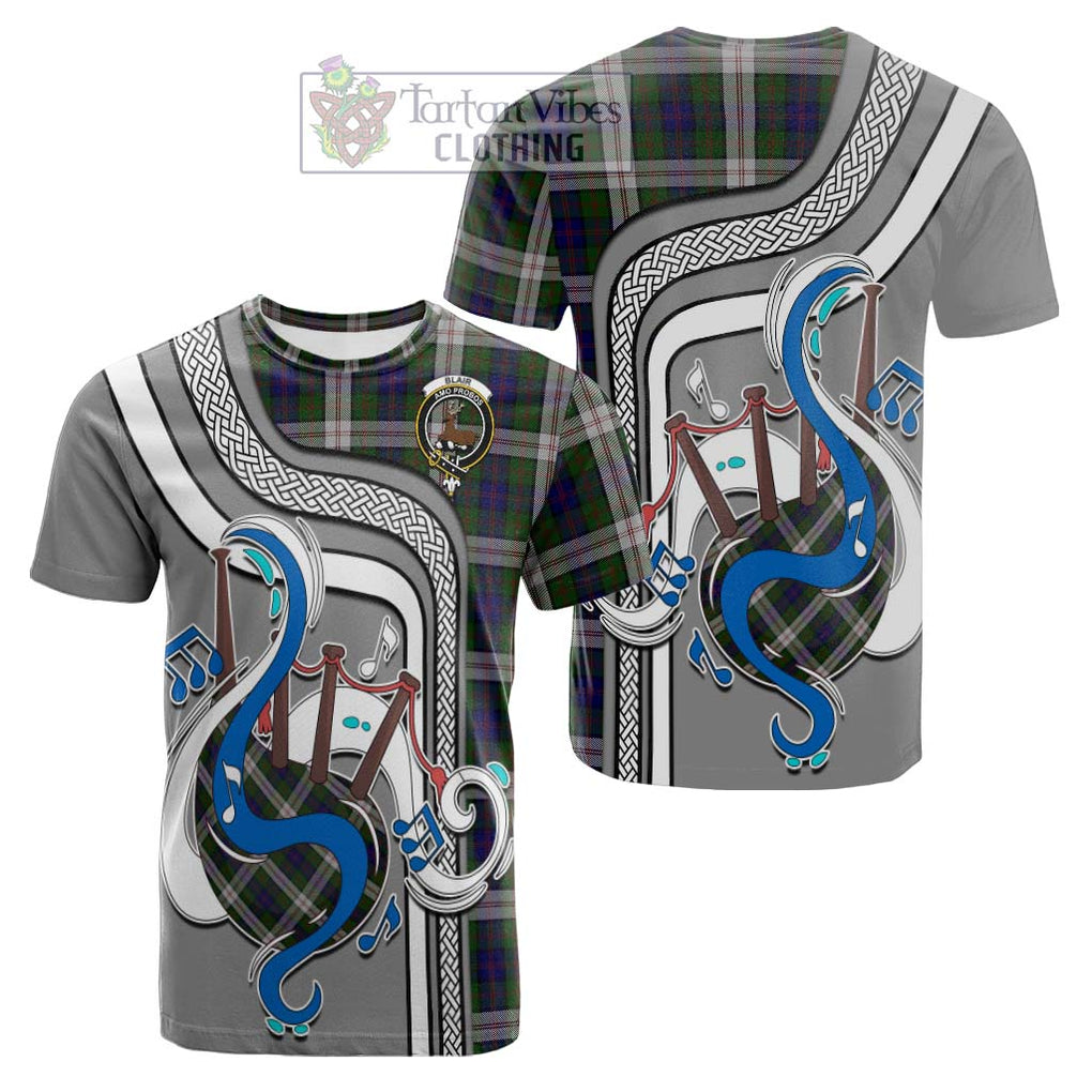 Tartan Vibes Clothing Blair Dress Tartan Cotton T-shirt with Epic Bagpipe Style