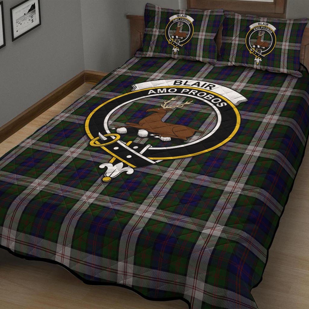 Blair Dress Tartan Quilt Bed Set with Family Crest - Tartan Vibes Clothing