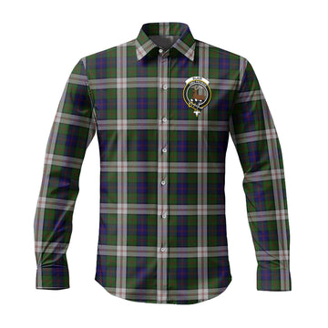 Blair Dress Tartan Long Sleeve Button Up Shirt with Family Crest