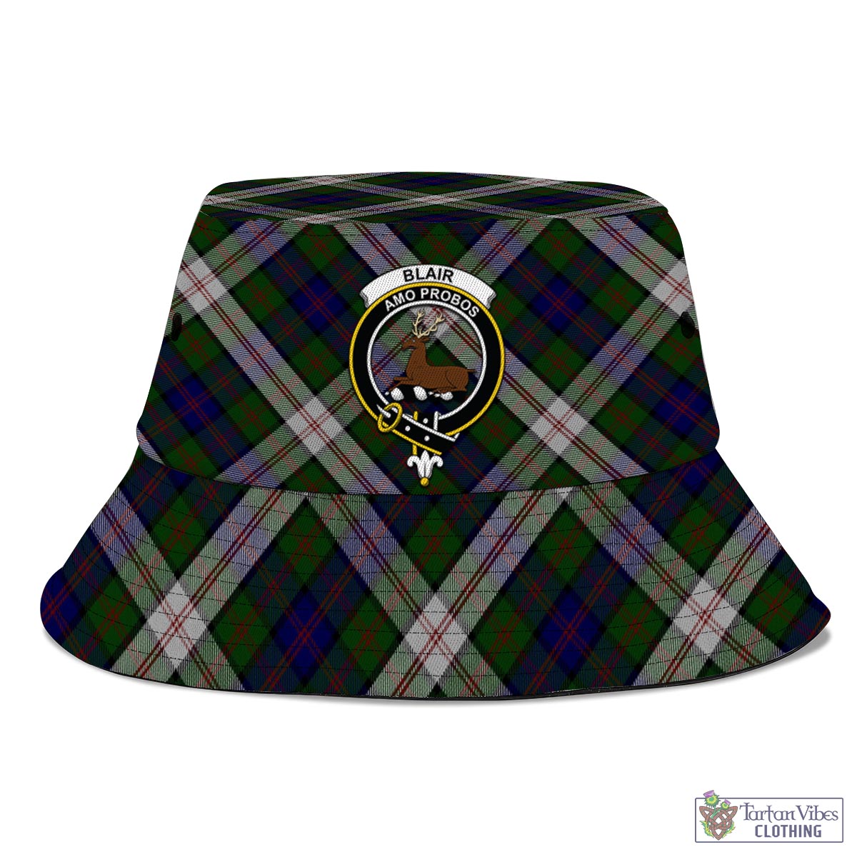 Tartan Vibes Clothing Blair Dress Tartan Bucket Hat with Family Crest