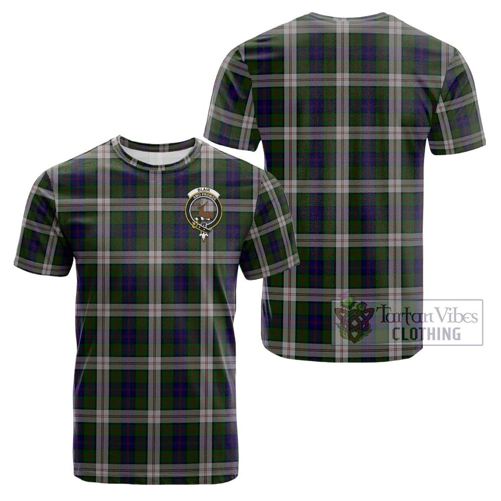 Blair Dress Tartan Cotton T-Shirt with Family Crest Kid's Shirt - Tartanvibesclothing Shop