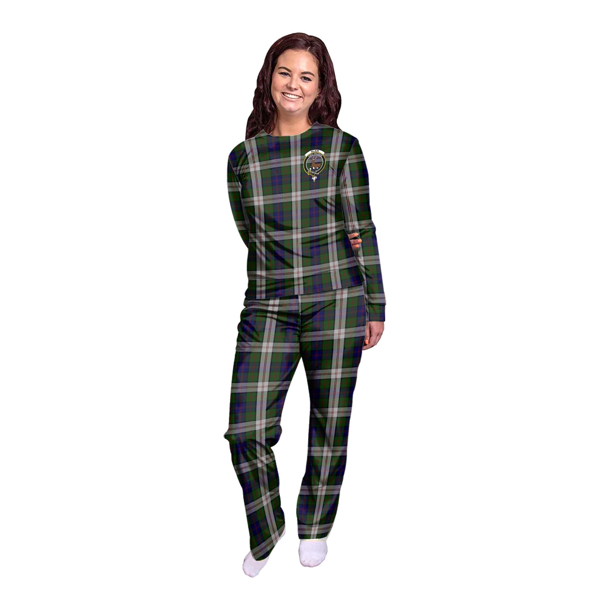 Blair Dress Tartan Pajamas Family Set with Family Crest - Tartan Vibes Clothing