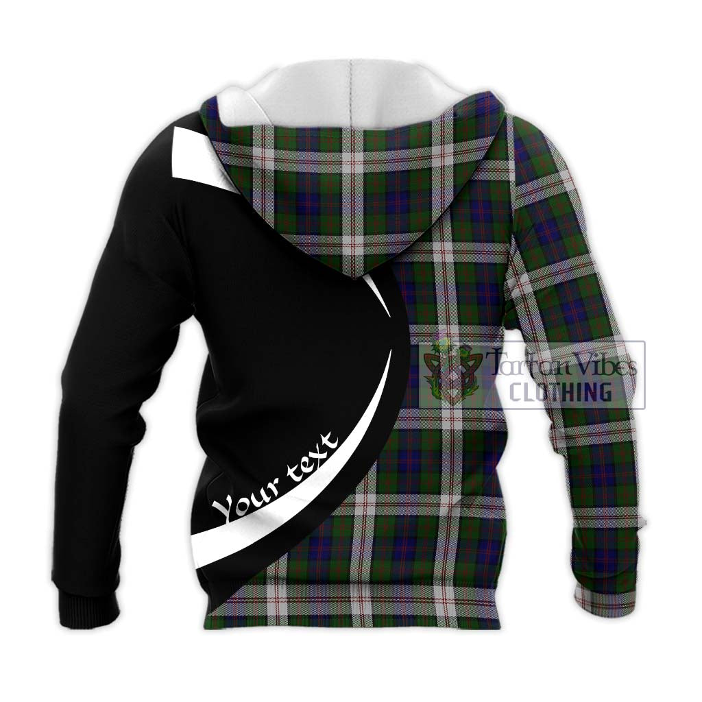 Blair Dress Tartan Knitted Hoodie with Family Crest Circle Style - Tartan Vibes Clothing