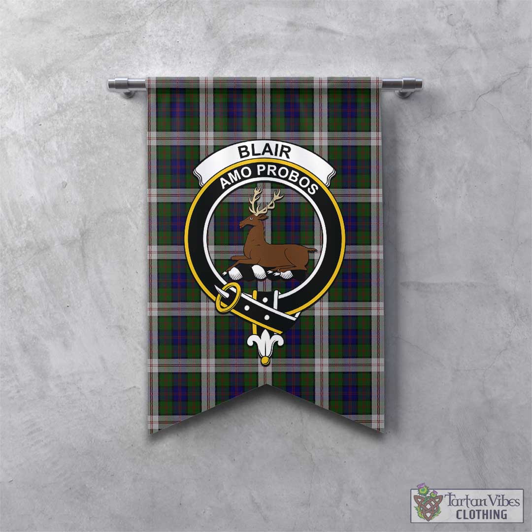 Tartan Vibes Clothing Blair Dress Tartan Gonfalon, Tartan Banner with Family Crest