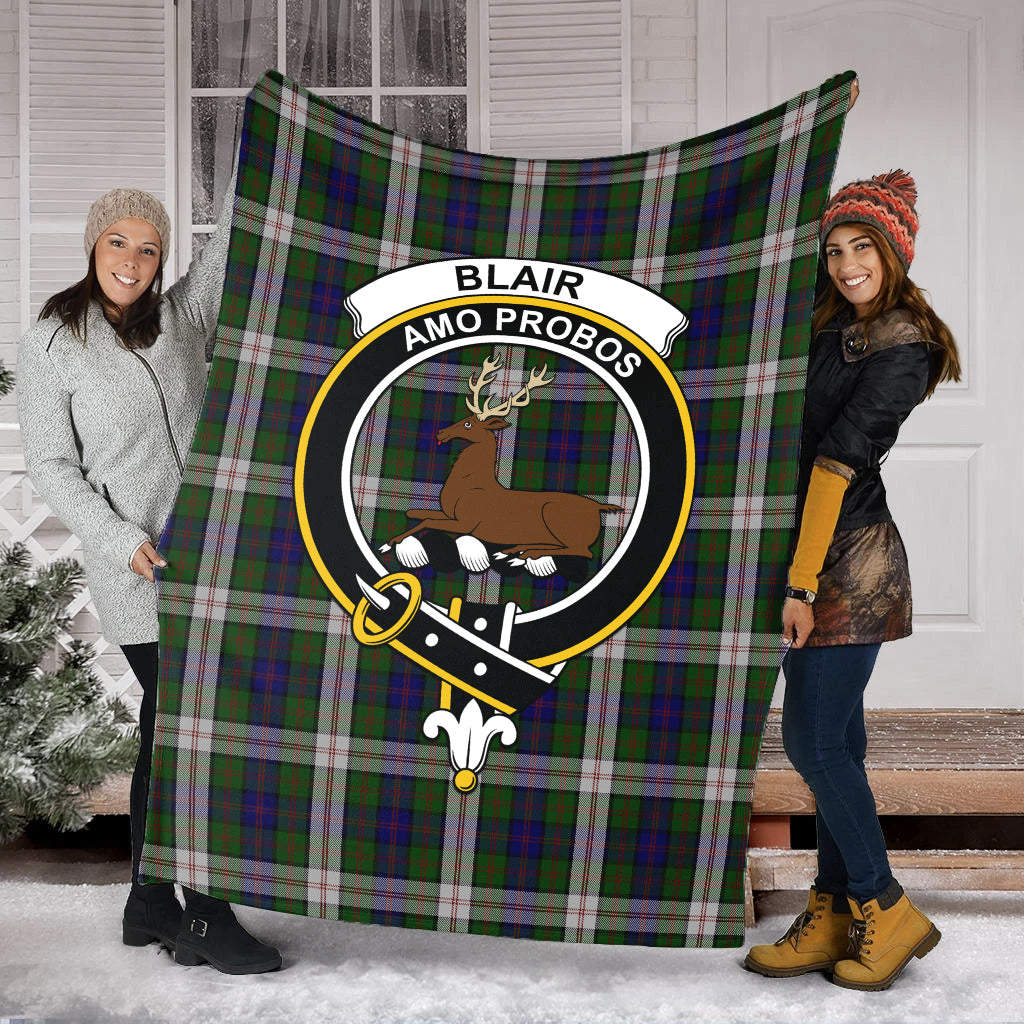 Blair Dress Tartan Blanket with Family Crest - Tartan Vibes Clothing