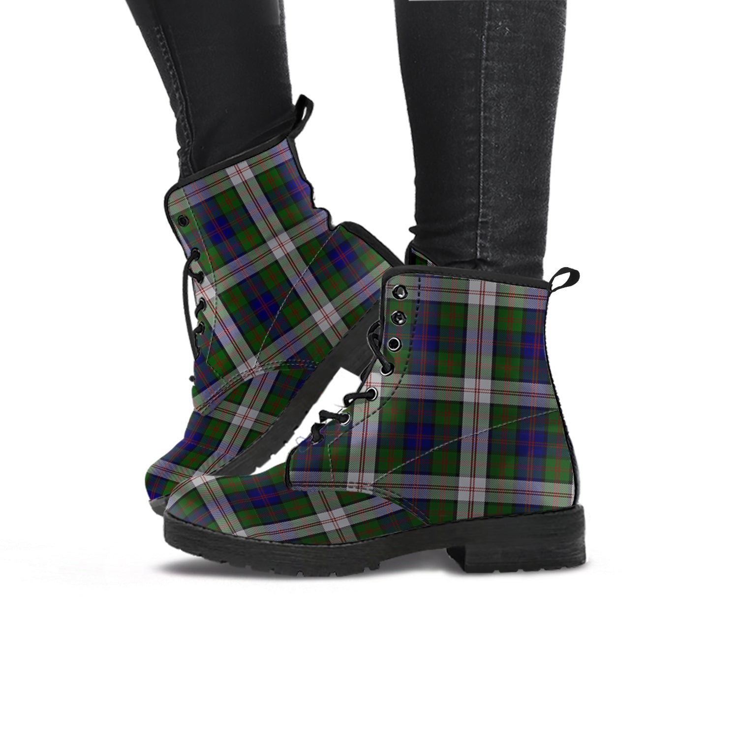 Blair Dress Tartan Leather Boots - Tartanvibesclothing