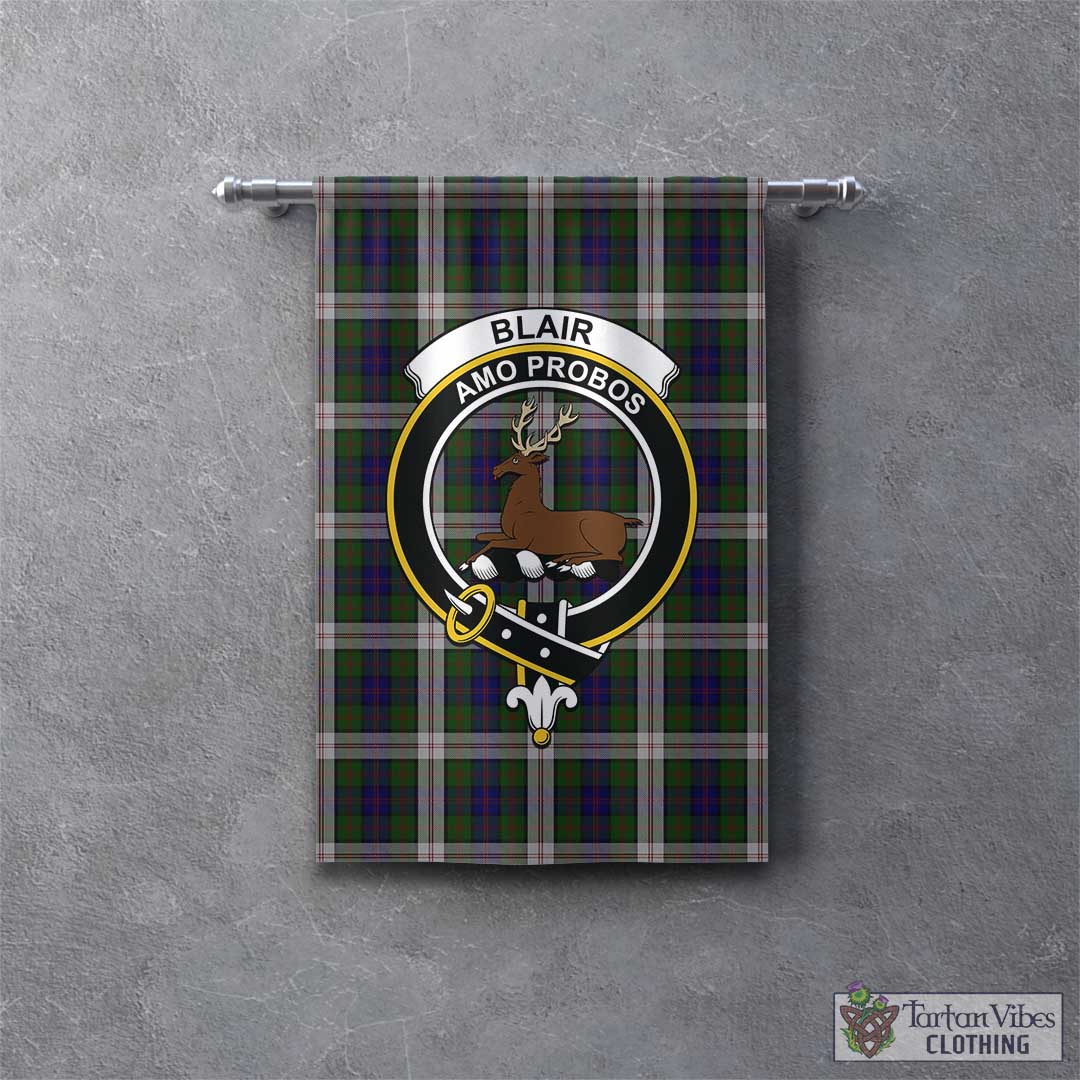 Tartan Vibes Clothing Blair Dress Tartan Gonfalon, Tartan Banner with Family Crest