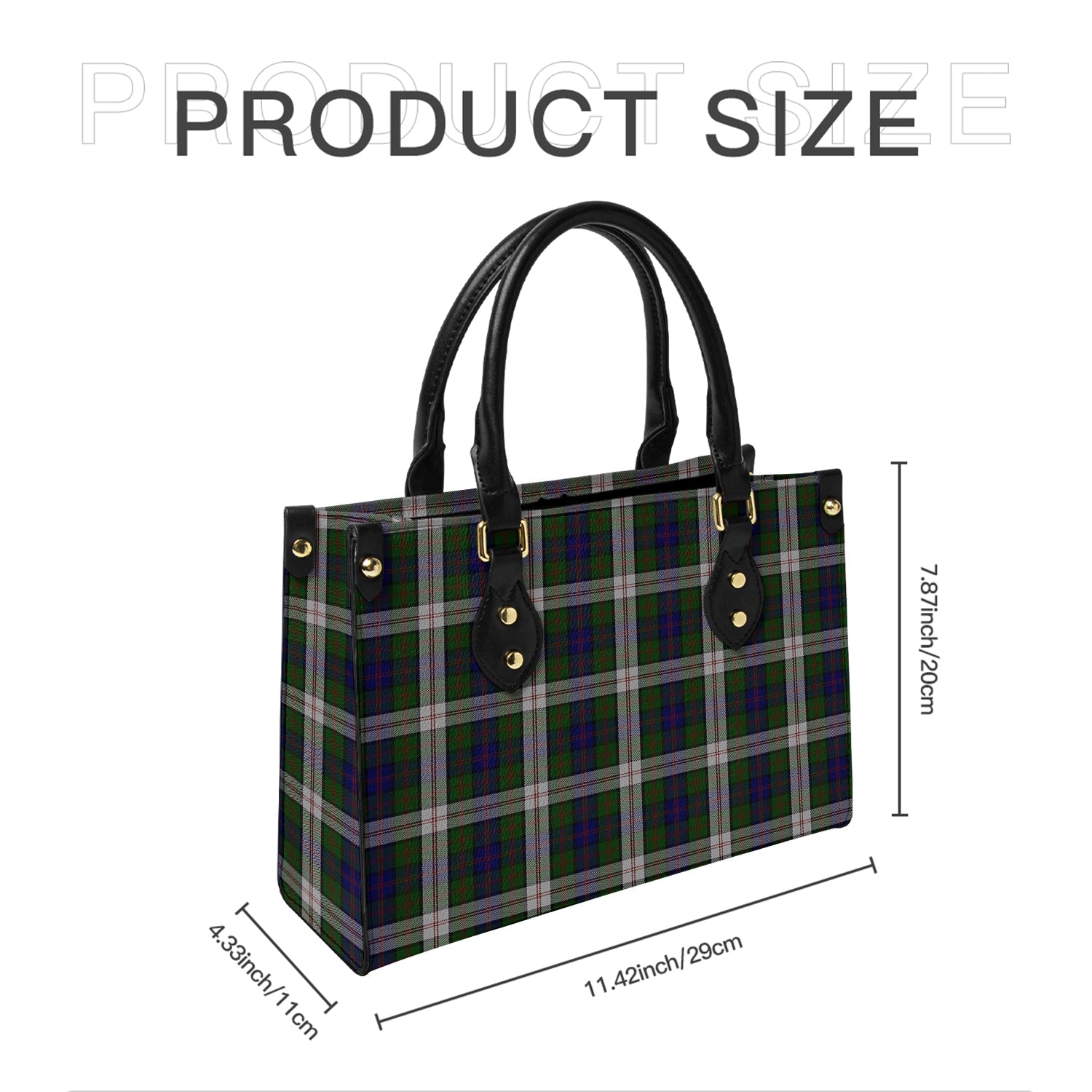 Blair Dress Tartan Leather Bag - Tartanvibesclothing