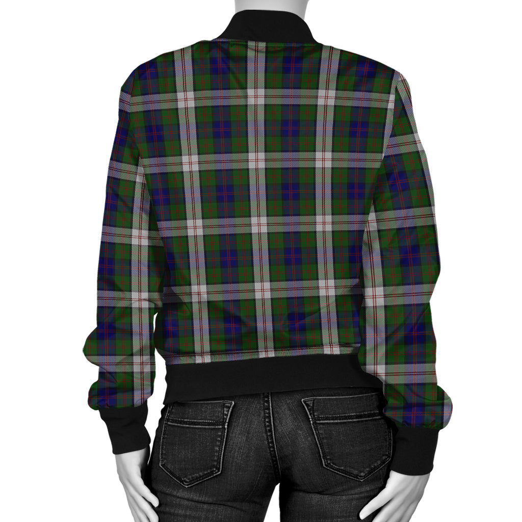 Blair Dress Tartan Bomber Jacket with Family Crest - Tartanvibesclothing