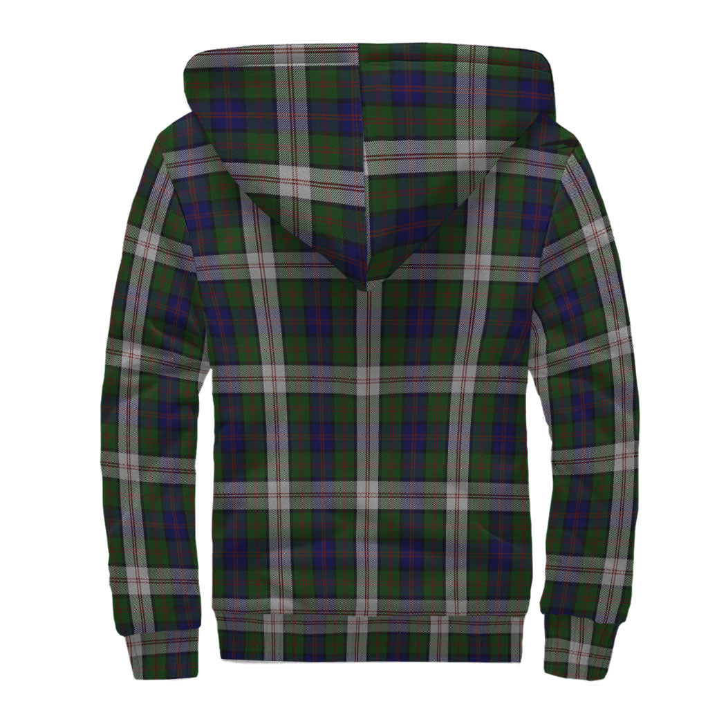 Blair Dress Tartan Sherpa Hoodie with Family Crest - Tartanvibesclothing