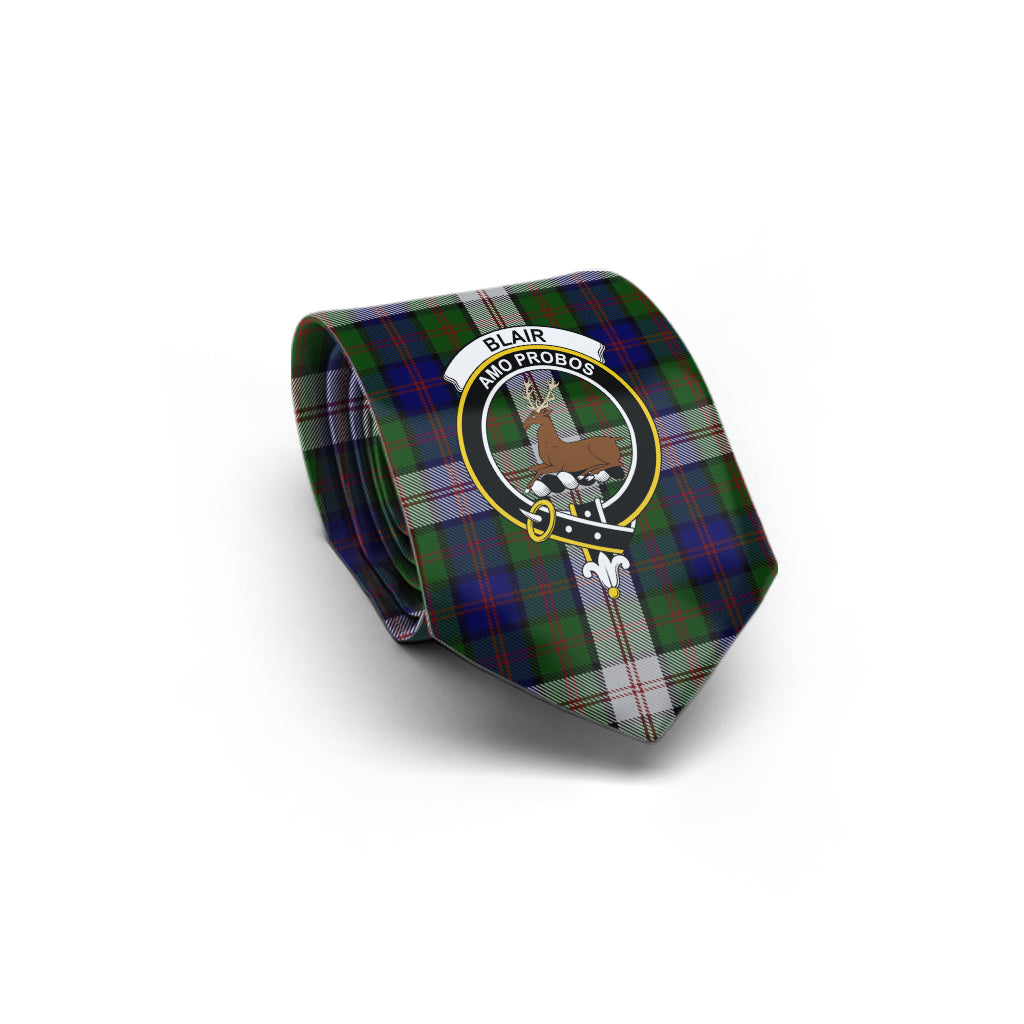 Blair Dress Tartan Classic Necktie with Family Crest - Tartan Vibes Clothing