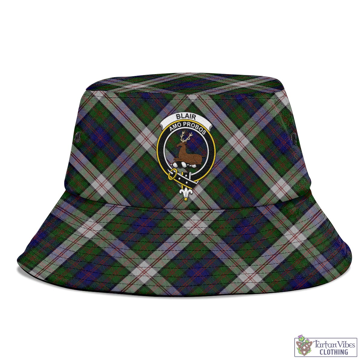 Tartan Vibes Clothing Blair Dress Tartan Bucket Hat with Family Crest