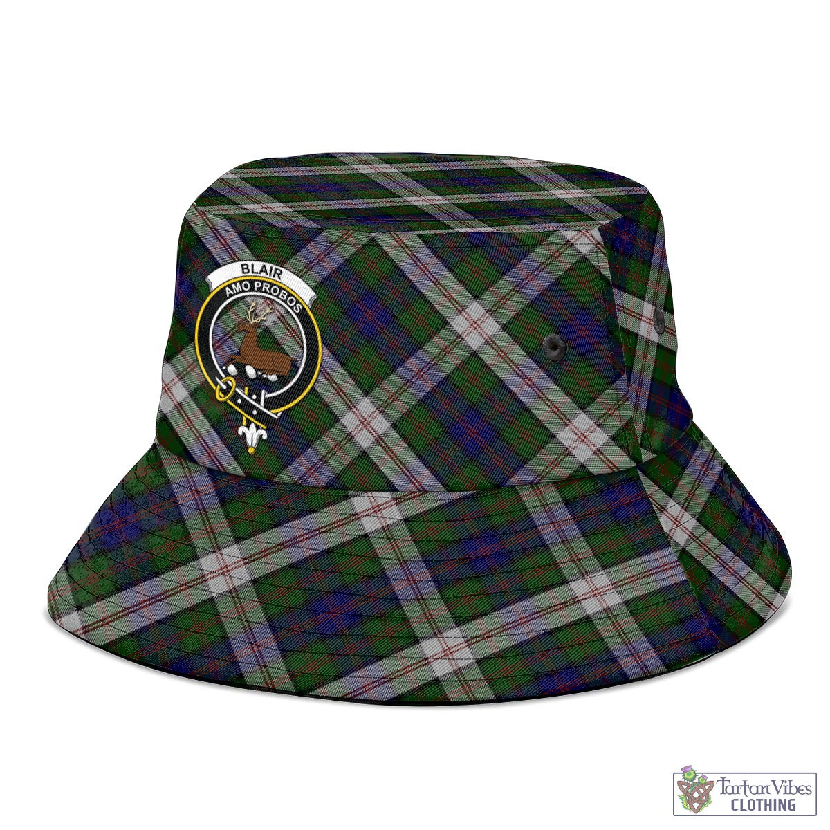 Tartan Vibes Clothing Blair Dress Tartan Bucket Hat with Family Crest