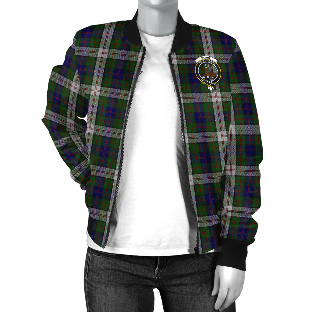 Blair Dress Tartan Bomber Jacket with Family Crest - Tartanvibesclothing