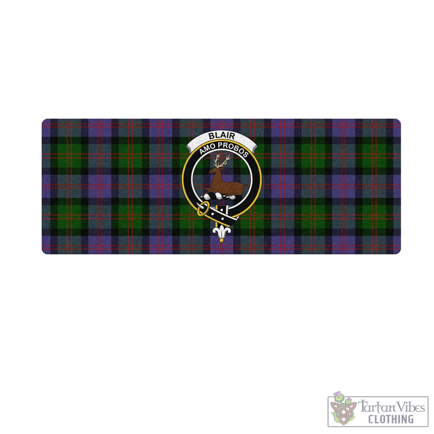 Tartan Vibes Clothing Blair Modern Tartan Mouse Pad with Family Crest