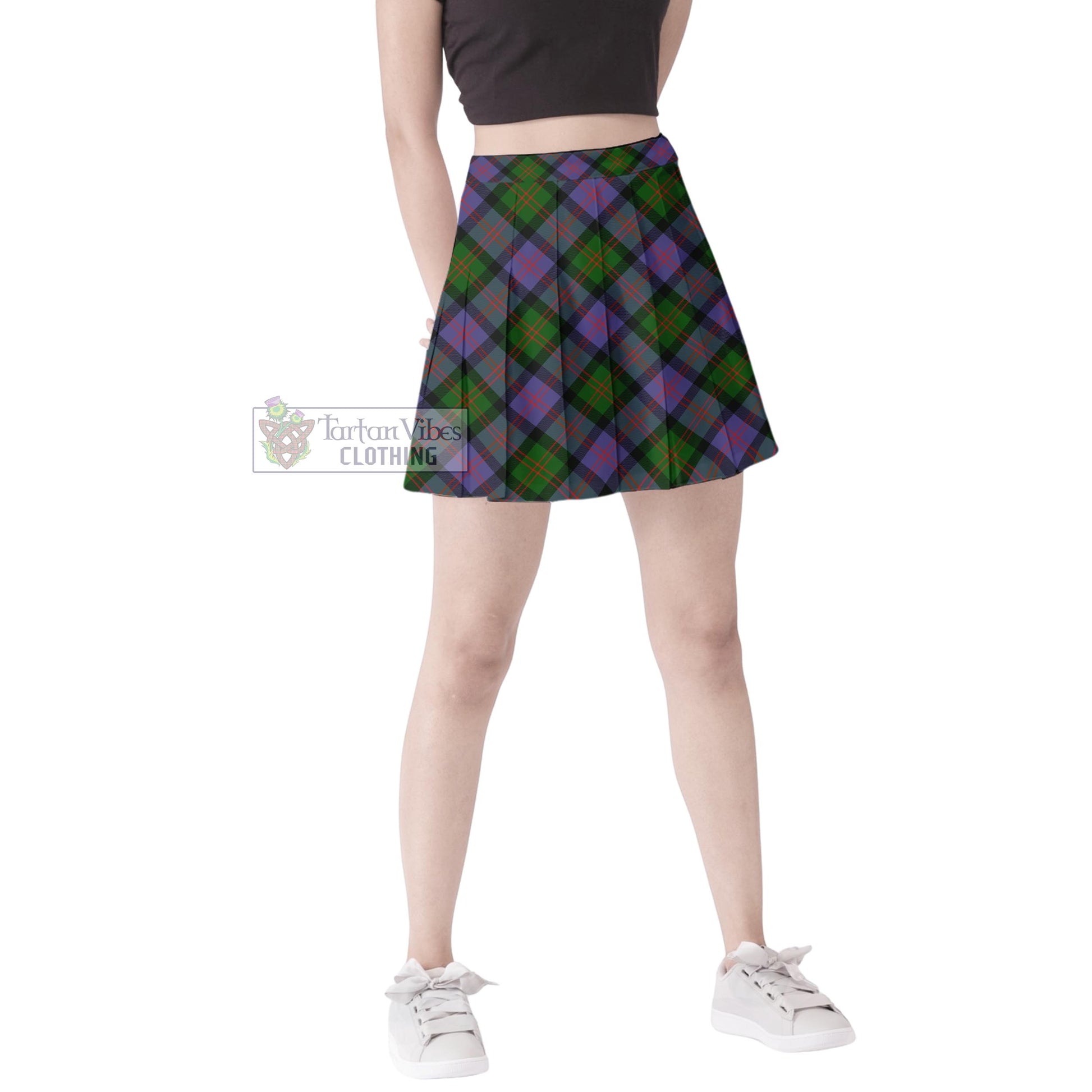 Tartan Vibes Clothing Blair Modern Tartan Women's Plated Mini Skirt