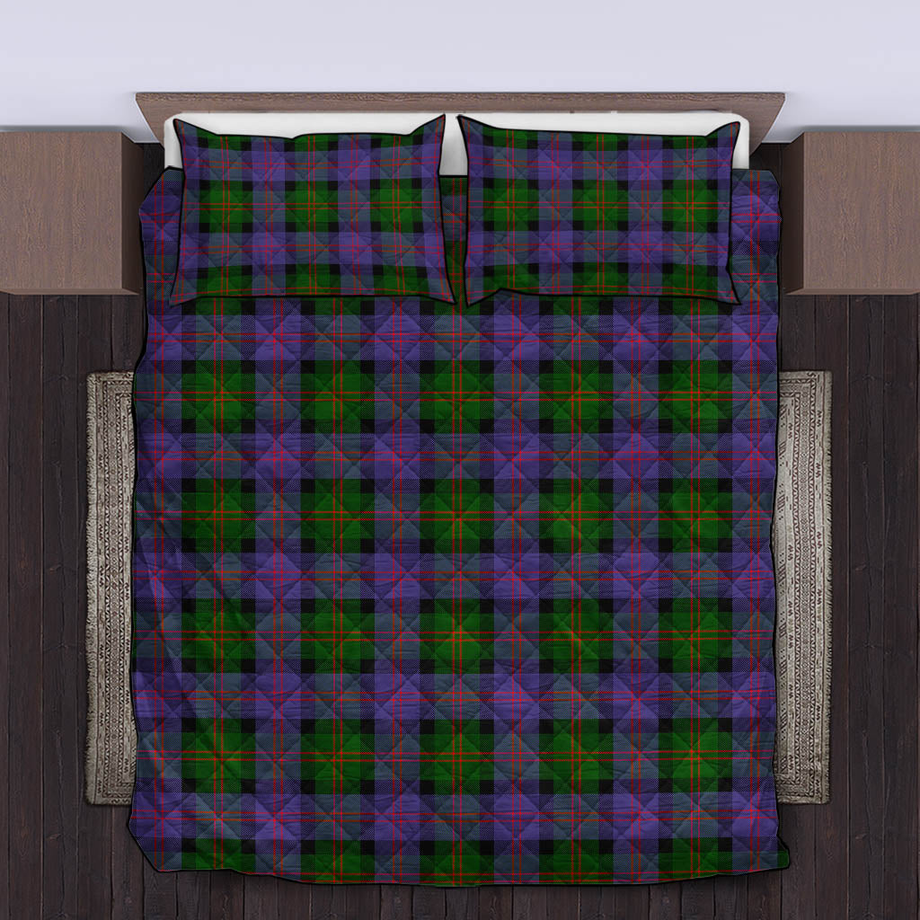 Blair Modern Tartan Quilt Bed Set King - Tartan Vibes Clothing