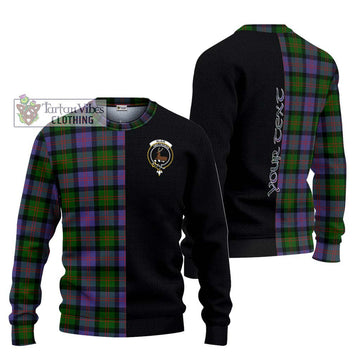 Blair Modern Tartan Ugly Sweater with Family Crest and Half Of Me Style