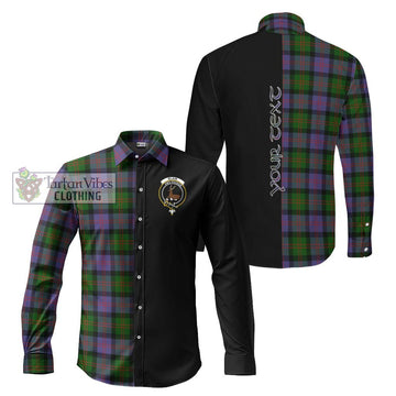 Blair Modern Tartan Long Sleeve Button Shirt with Family Crest and Half Of Me Style