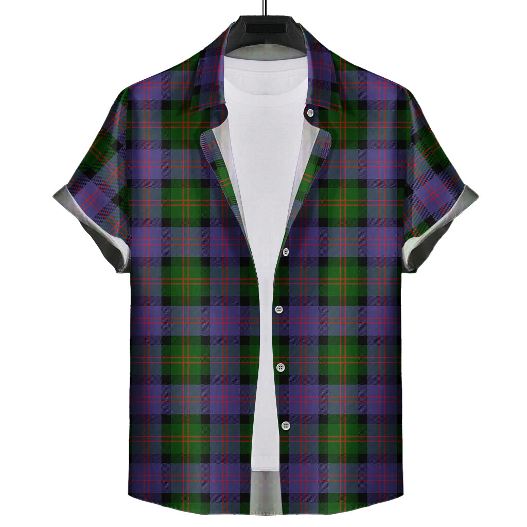 Blair Modern Tartan Short Sleeve Button Down Shirt - Tartanvibesclothing