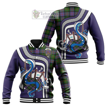 Blair Modern Tartan Baseball Jacket with Epic Bagpipe Style