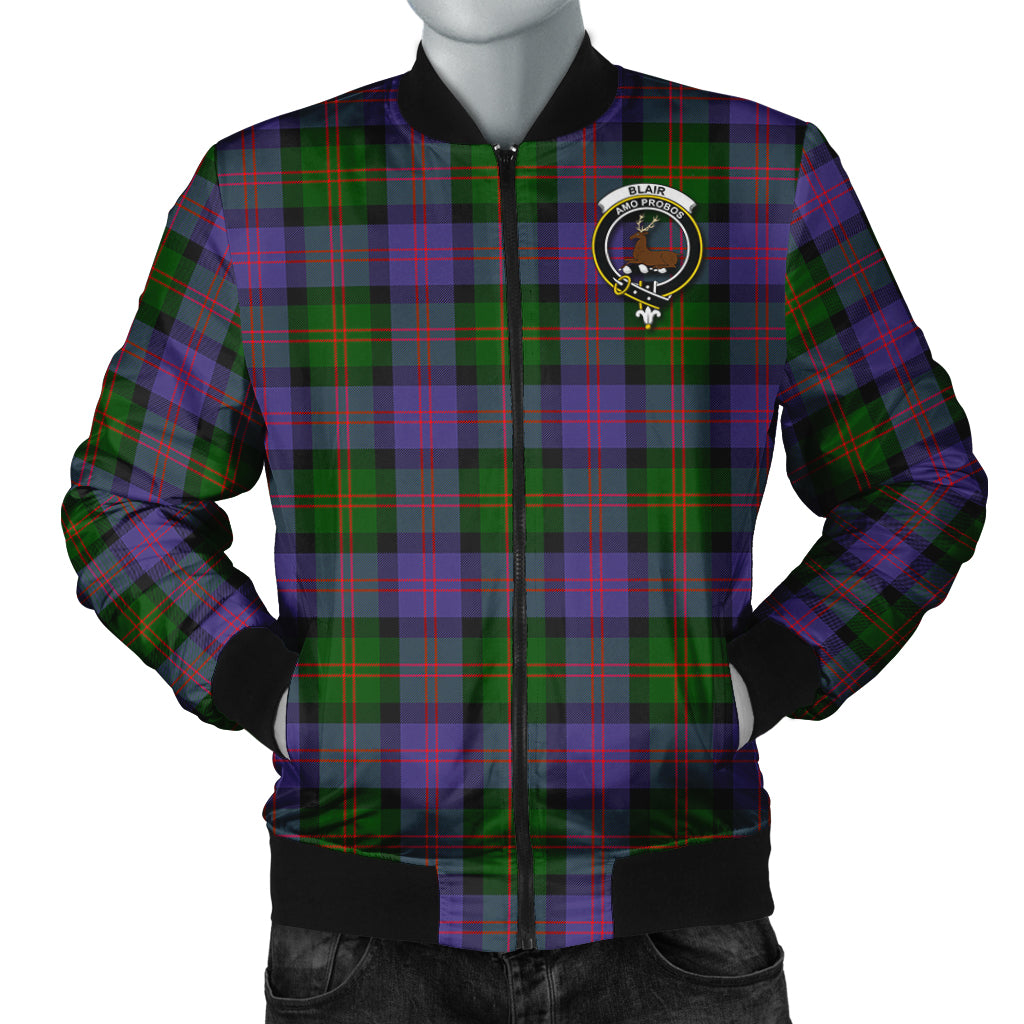 Blair Modern Tartan Bomber Jacket with Family Crest Unisex - Tartanvibesclothing