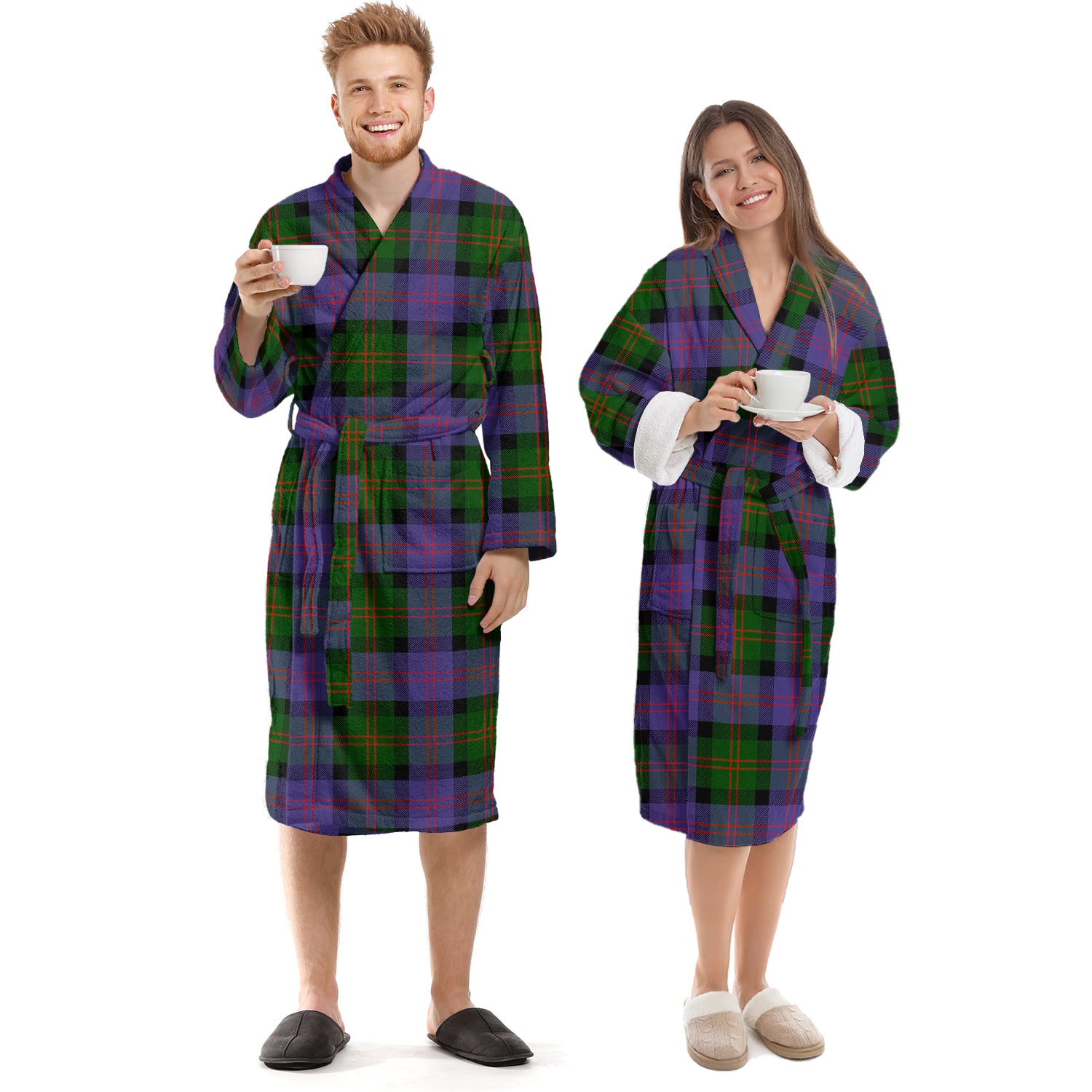 Blair Modern Tartan Bathrobe Unisex S - Tartan Vibes Clothing