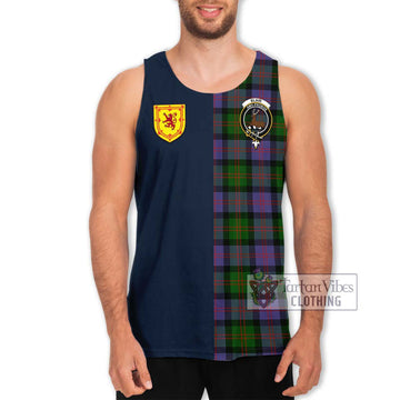 Blair Modern Tartan Men's Tank Top Alba with Scottish Lion Royal Arm Half Style